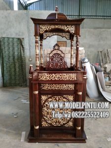 Mimbar Masjid Jati Minimalis Mewah