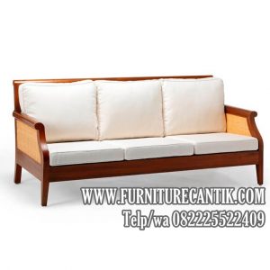 Sofa Jati Minimalis Mewah Model Jepara