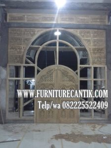 Model Pintu Kusen Masjid Kayu Jati Asli