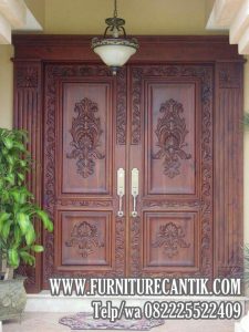Model Pintu Utama Rumah Mewah Jati TPK