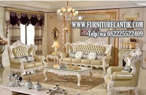 Model Kursi Tamu Mewah Jati Ukiran Terbaru