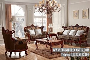 Model Kursi Tamu Sofa Jati Ukiran Mewah