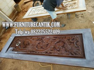 Model Pintu Kamar Rumah Desain Minimalis Kayu Jati