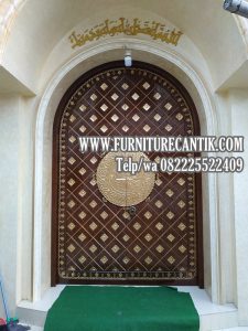 Model Pintu Masjid Kayu Jati Model Lengkung