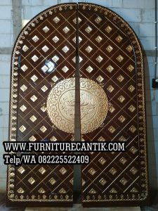 Model Pintu Masjid Kayu Jati Ukir