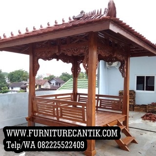Model Gazebo Taman Minimalis Ukiran