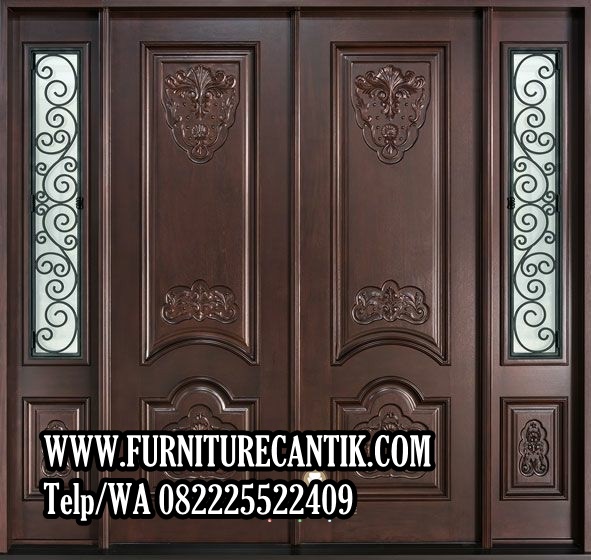 Model Pintu Rumah Kayu Jati Motif Mewah | Model Pintu Minimalis Rumah