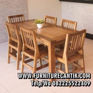 Model Meja Makan Kayu Jati Mewah