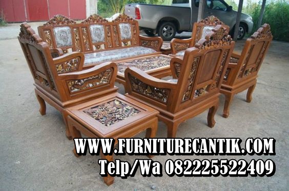 Model Kursi Tamu Kayu Jati Ukir Jepara