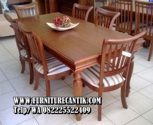 Model Meja Makan Kayu Jati Buatan Jepara