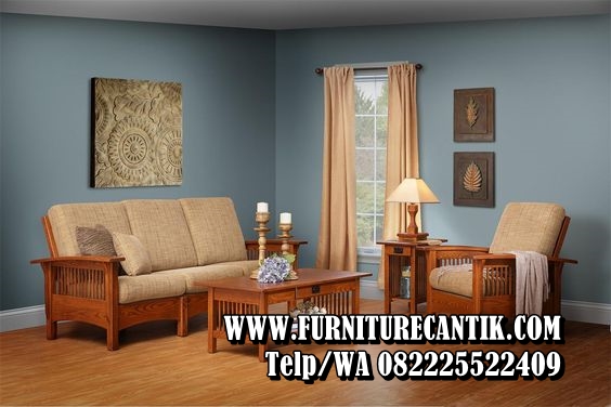 Model Kursi Tamu Kayu Jati Modern Terbaru