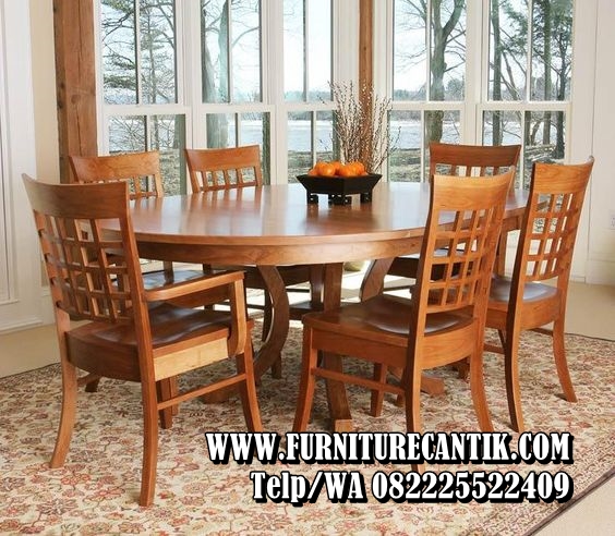 Model Meja Makan Kayu Jati Minimalis Jepara