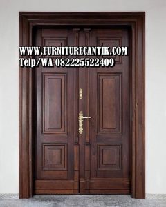 Model Pintu Utama Rumah Mewah Natural