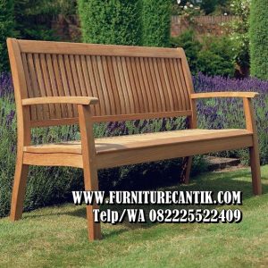 Model Kursi Teras Kayu Jati Natural Minimalis