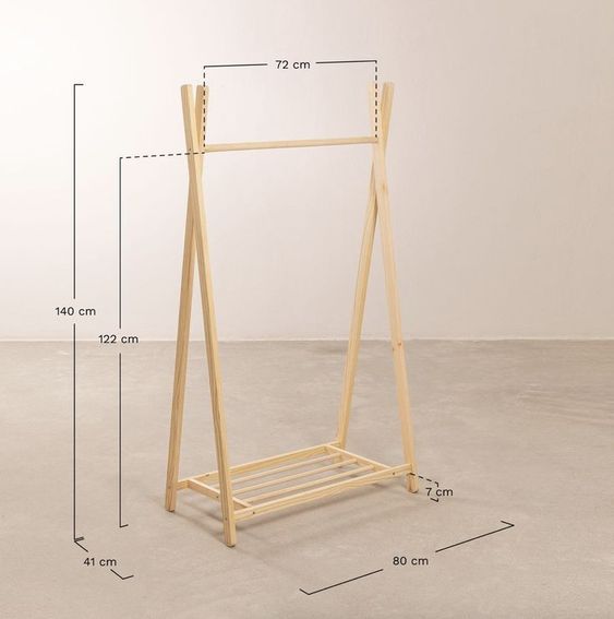 Gantungan baju kayu solid1