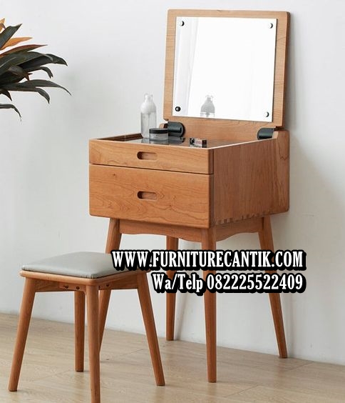 Model Meja Rias Kayu Jati Cermin Modern