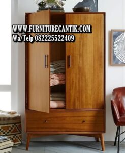 Model Lemari Pakaian Minimalis Modern Jati
