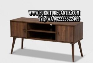 Model Meja TV Minimalis Modern Jati