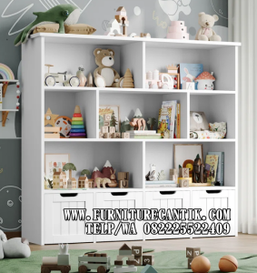 Model Lemari Mainan Kayu Duco Modern Cantik