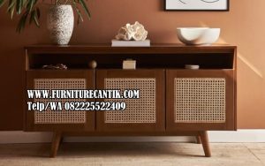 Model Meja Bufet TV Kayu Jati Mewah