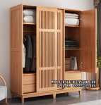 Model Lemari Kayu Jaring Tradisional Modern