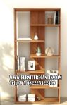 Model Rak Buku Kayu Jati Minimalis Estetik