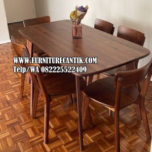 Model Meja Makan Kayu Jati Scandinavian