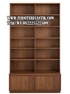 Model Rak Buku Minimalis Modern Laci