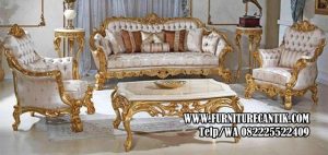 Model Sofa Kayu Jati Gold Ukiran Set 311