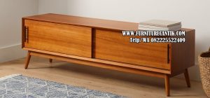 Model Meja TV Minimalis Laci Sliding