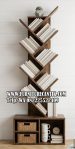 Model Rak Buku Minimalis Display Jati