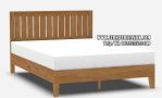 Model Dipan Minimalis Kayu Jati Slat Bed