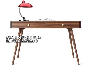 Model Meja Belajar Minimalis Walnut Jati